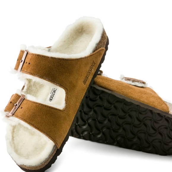 Birkenstock Arizona ShearlingSuede Leather New - Picture 3 of 9